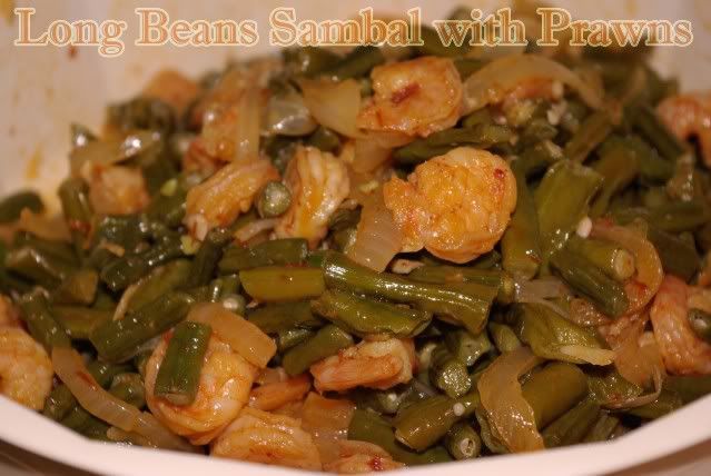 Long Beans Sambal with Prawns