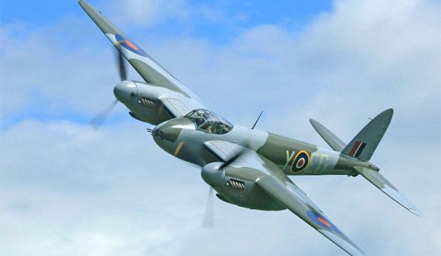 MAGNIFICENT: The de Havilland Mosquito was built in 1945 and is the one of its kind still flying.