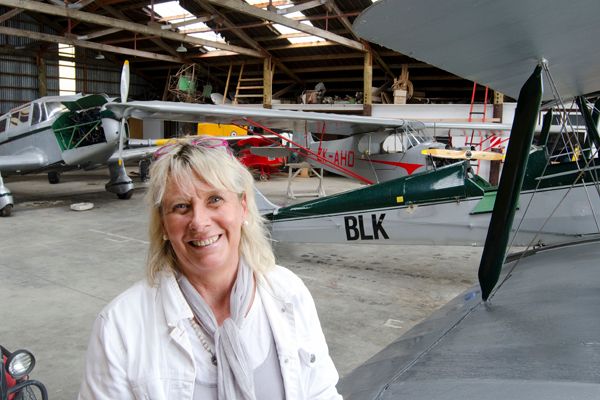 MOVING ON: Wings Over Wairarapa airshow event organiser Liz Pollock at Hood Aerodrome, Masterton.