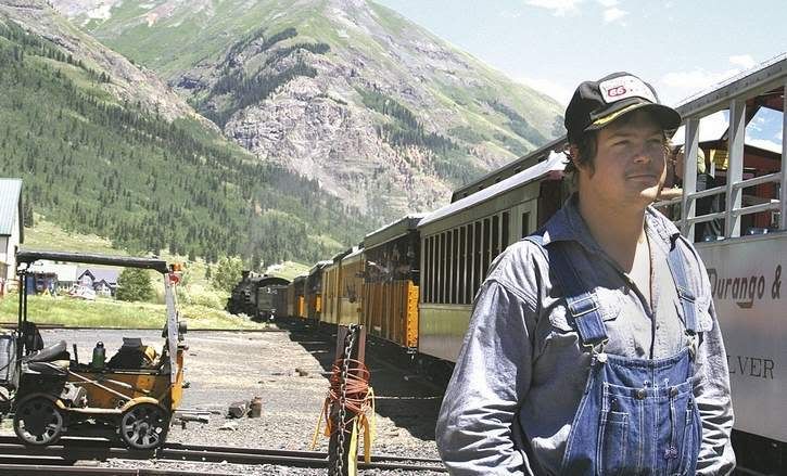 Reece Hanson, a patrolman for the Durango & Silverton Narrow Gauge Railroad, watched and nearly got caught in a rock slide on August 02. — Photo: Courtesy of Silverton Standard.