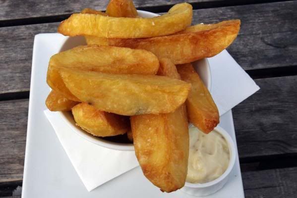 A bowl of thick fries served up by Sale Street can set you back $10. — JOHN SELKIRK/Auckland Now.