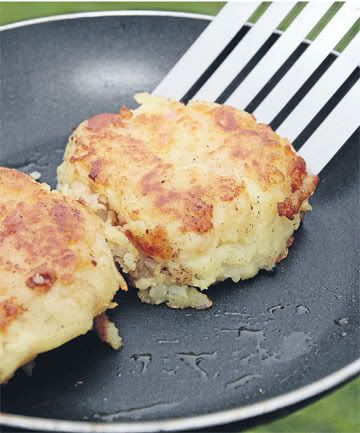 DELICIOUS: Rosti potatoes — also known as mock whitebait patties in the Hawkes’ household — offer a different way to serve potatoes. — JOHN HAWKINS/The Southland Times.