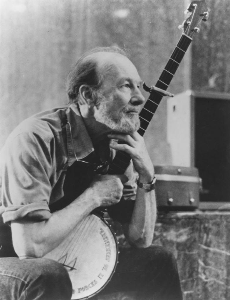 Pete Seeger on May 16th 1997. — Photo: Pete Seeger handout image.