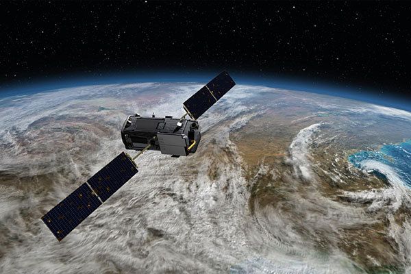 An artist's rendering of NASA's Orbiting Carbon Observatory, one of five Earth science missions launching in 2014. It will help answer questions about the planet's carbon dioxide levels. — Picture: NASA/JPL-CALTECH.