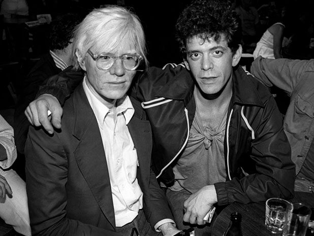 Lou Reed, right, with Andy Warhol. — Photo: Ebet Roberts/Redferns.
