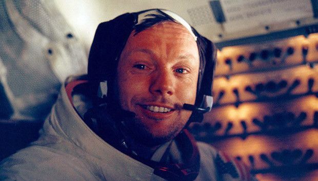 Neil Armstrong inside the Apollo 11 lunar module after his historic walk on the surface of the moon. — Photo: NASA/August 25, 2012.