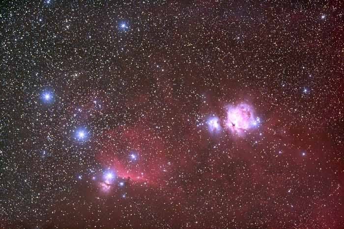 NIGHT SKY: Horsehead and Orion in the skies above the Mackenzie Country in the proposed World Heritage Starlight Reserve. — FRASER GUNN.
