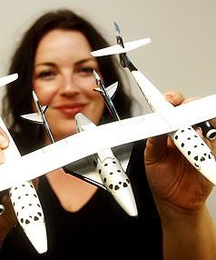 SPACE INVADER: Head of astronaut sales at Virgin Galactic, Nelsonian Carolyn Wincer, who hopes to get a free flight as a job perk.Relevant offers  KENT BLECHYNDEN/The Dominion Post.