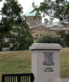 PRINCIPAL UPSET: Xavier College in Kew, Melbourne. — GARY MEDLICOTT/The Age.