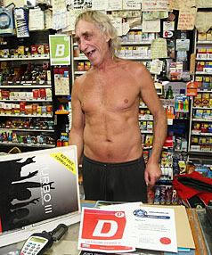 PASSED: Central Pie and Smoke Shop owner Leighton Haar, aka Naked Pie Man, scored 48 out of 50 in a food-handling quiz, giving him back his B grade. — MURRAY WILSON/Manawatu Standard.