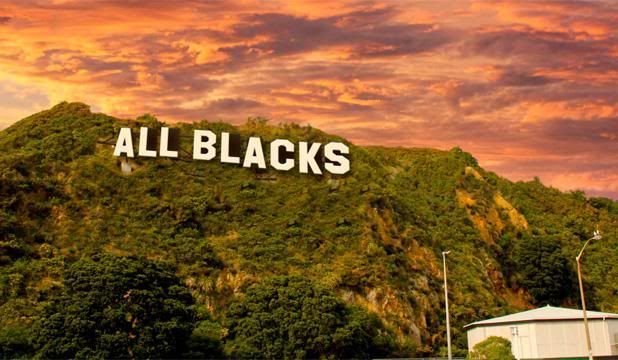 GO, NEW ZEALAND: An artist's impression of what the All Blacks sign will look like on the hill.