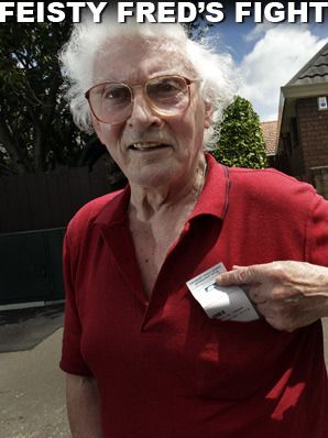 PAPER TRAIL: Fred Symes took on the council over his parking ticket.  WARWICK SMITH/Fairfax NZ.