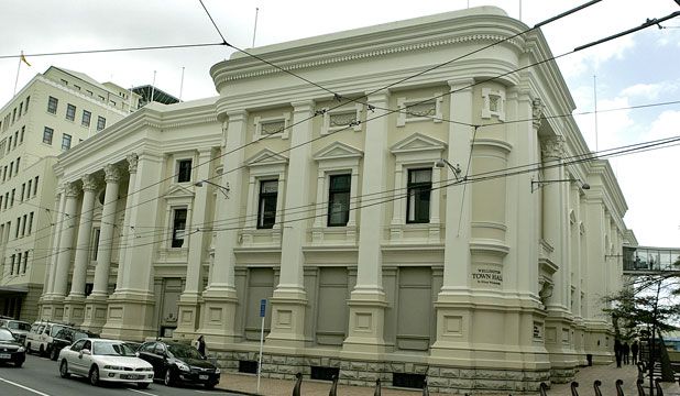 PROPPING UP: The Wellington Town Hall needs strengthening work of $43.7 million. — CRAIG SIMCOX/Fairfax NZ.