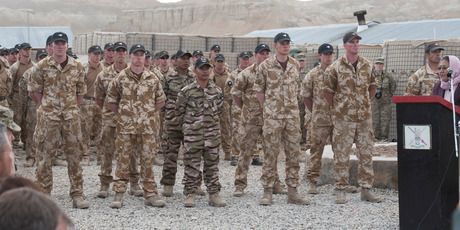 Official closing ceremony of Kiwi Base in Bamiyan, Afghanistan.  Photo: NZ Defence Force.