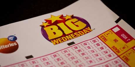 Big Wednesday Lotto ticket.  File photo: NZ Herald.