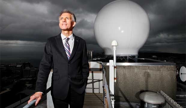 WEATHERED THE STORM: MetService meteorologist Dan Corbett, known for his colourful weather commentary, is finishing up.
