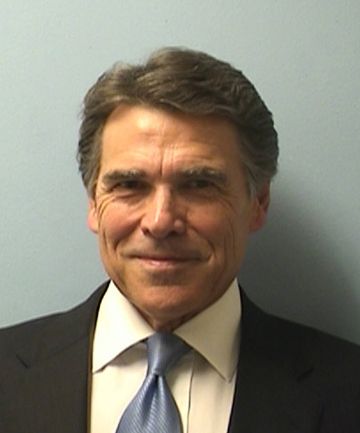 INDICTED: Texas Governor Rick Perry is seen in a mug shot released Tuesday (local time).  Photo: REUTERS.