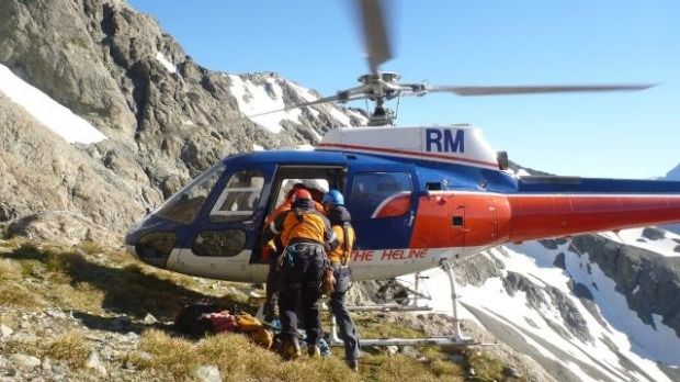 Rescue of three German trampers from the Ball Pass, in the Aoraki/Mount Cook national park.