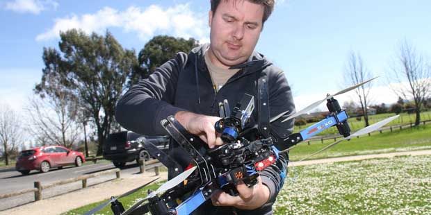 WHAT'S THE BUZZ: Drone operator Toby Mills enjoys a reasonably “unregulated” sky but that could change under new rules proposed.