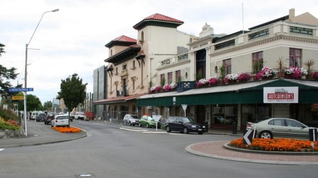 Hawke's Bay Opera House in 2006 during its upgrade, which began in 2004 and completed in 2007 at a cost of $13.5 million. It remains at just 17 percent of current national building standards.