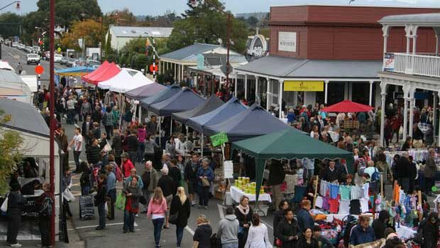 FUN OF THE FAIR: Martinborough will kick off the party this weekend with 25,000 people expected at the fair. The highlight of the weekend for many will be the Castlepoint races followed by the Golden Shears in Masterton.  Photo: SEAMUS BOYER.