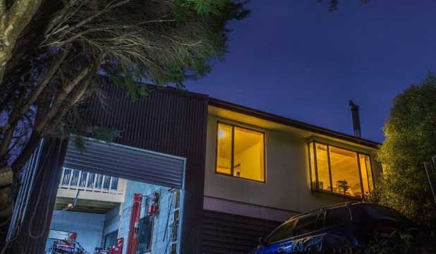 Murray Peden's off-grid home. He later installed solar panels but they get just three hours of sunlight during a winter's day. — John Kirk-Anderson/Fairfax NZ.