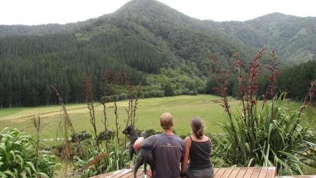 Dean Lee and Dianne Penwarden bask in the tranquillity of their remote Marlborough home.