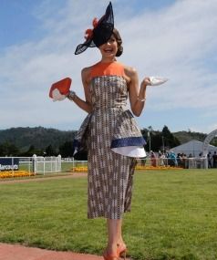 Olivia Moor of Auckland took out the Supreme winner of Fashion in the Field.  Monique Ford/Fairfax NZ.