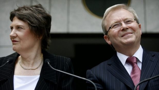 Even Labor voters prefer former Kiwi prime minister Helen Clark to Kevin Rudd for the UN role, the poll found.  Photograph: Glen McCurtayne.