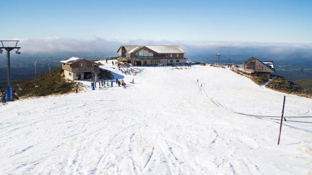 Manganui Ski Area in its prime during the winter of 2015.  Photograph: Charlotte Curd/Fairfax NZ.
