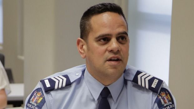 Sergeant Damian Rapira-Davies, alcohol harm reduction officer for Wellington Police, says a lot of alcohol-related harm can be traced back to supermarkets. — Photograph: Kevin Stent/Fairfax NZ.