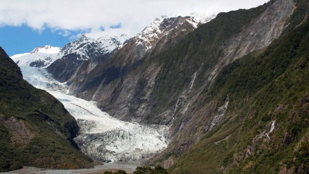 Franz Josef Glacier is retreating while tourist interest in the site is rising.
