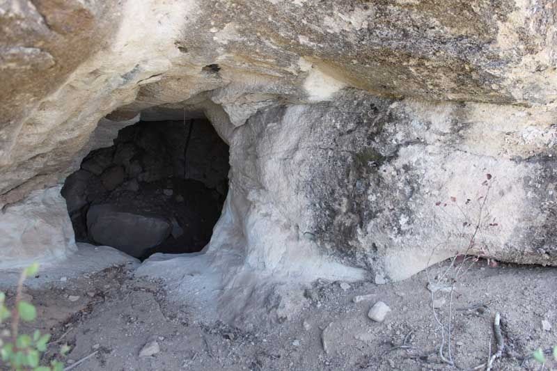 Once inside the outlaw cave, which is on Bud Poe’s property west of Cortez, three to four men could sleep out of the weather and with little chance of being found. — Photo: Courtesy of Andrew Guilliford.