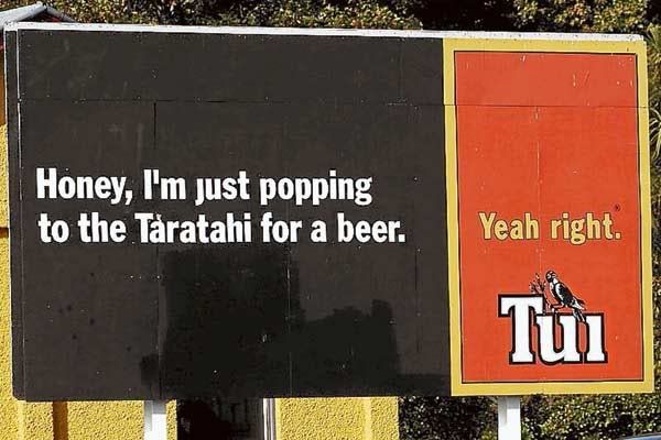 A Tui billboard.