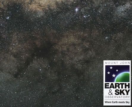 A Kiwi visible in the centre of the Milky Way.  FRASER GUNN/Mount John Earth & Sky Observatory.