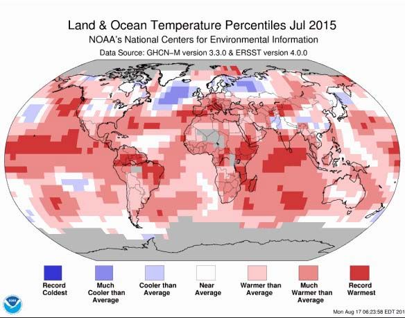 The NOAA map. 2015 is officially the hottest year ever recorded by humans.