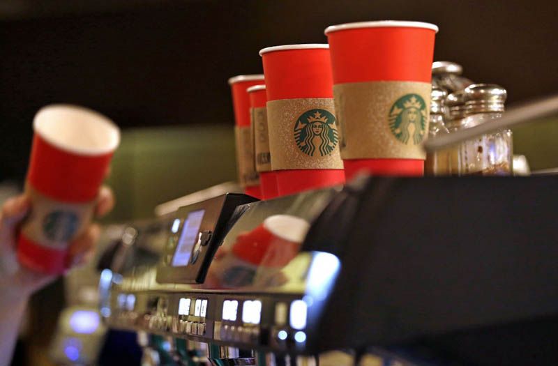 Starbucks red holiday cup. The lamest non-controversy of 2015?