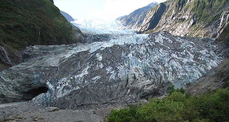 Franz Josef Glacier four years ago in 2008.  Photo: The Greymouth Star.