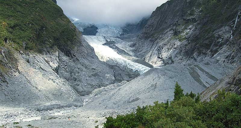 Franz Josef Glacier this month in 2012.  Photo: The Greymouth Star.