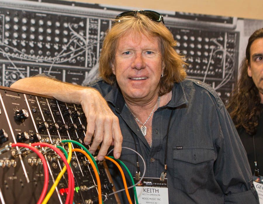 Keith Emerson attends the National Association of Music Merchants show in Anaheim on January 23rd, 2015. — Photograph: Paul A. Hebert/Invision/Associated Press.