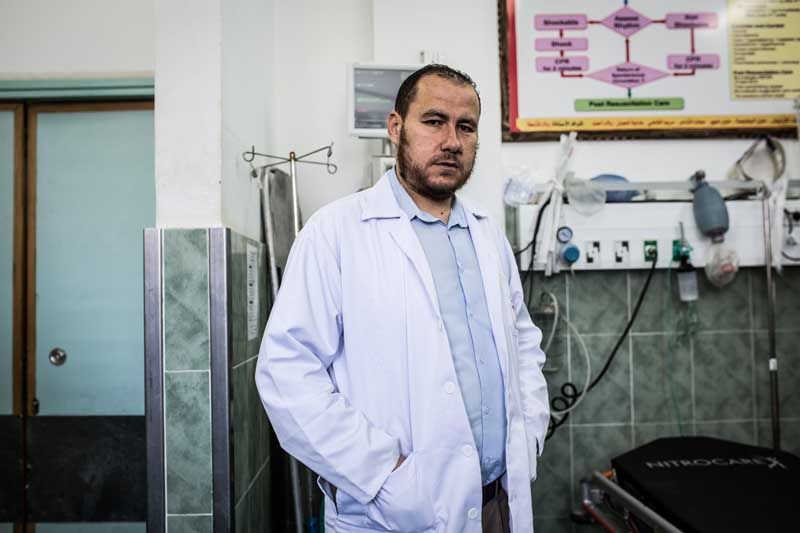 Yussef Abed, a surgeon at the al-Najjar Hospital in Rafah, said he arrived at work at noon by ambulance that day. He was too scared to drive his car because Israelis had ordered everyone off the streets.