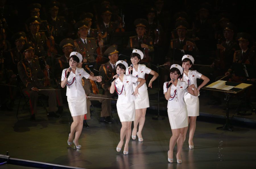 U.S. intelligence officials speculated that Pyongyang's nuclear test may have been prompted by China's treatment of North Korean pop band Moranbong, pictured here. — Photograph: Charles Dharapak/Associated Press.