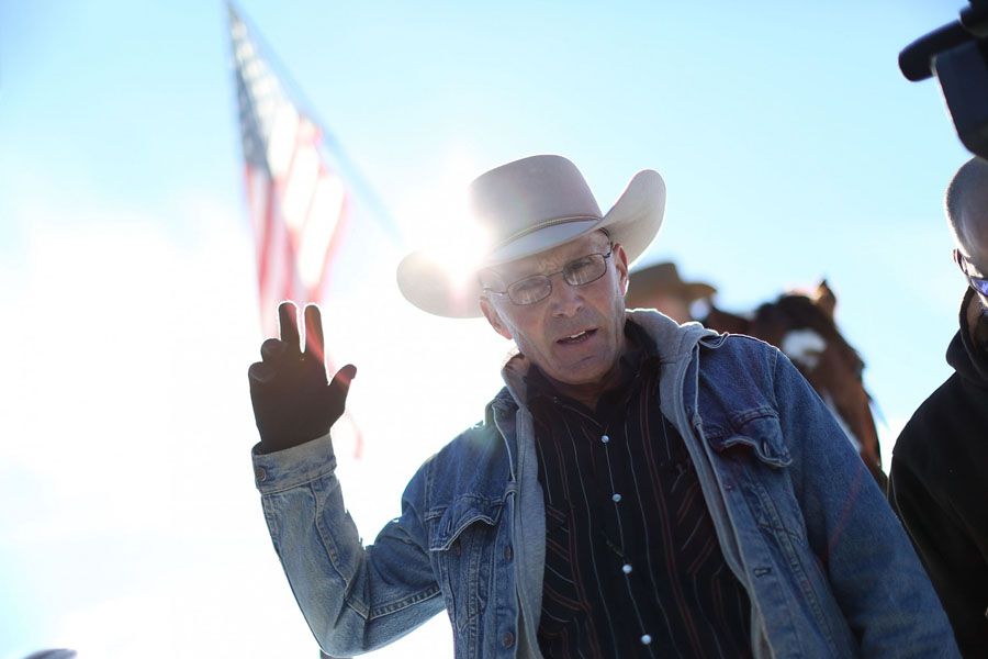 “It needs to be very clear that these buildings will never, ever return to the federal government,” said LaVoy Finicum, one of the leaders of the armed occupation of the Malheur National Wildlife Refuge. — Photograph: Joe Raedle/Getty Images.