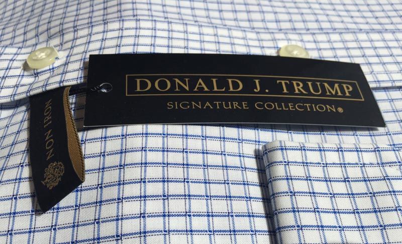Donald Trumps line of clothing and accessories is made in Bangladesh, China, Honduras and other low-wage countries.  Photograph: Marvin Joseph/The Washington Post.