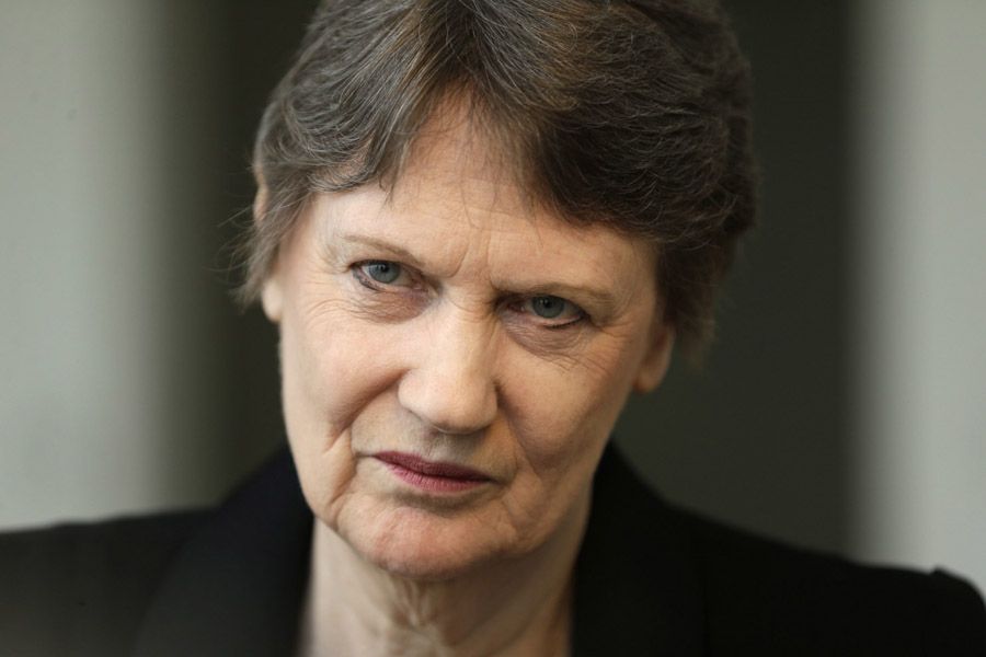 Helen Clark, the former Prime Minister of New Zealand and senior United Nations official, speaks during an interview in New York, on Monday, April 4th, 2016. Clark has announced she is running for the top position at the U.N. with the backing of the New Zealand government. — Photograph: Seth Wenig/Associated Press.