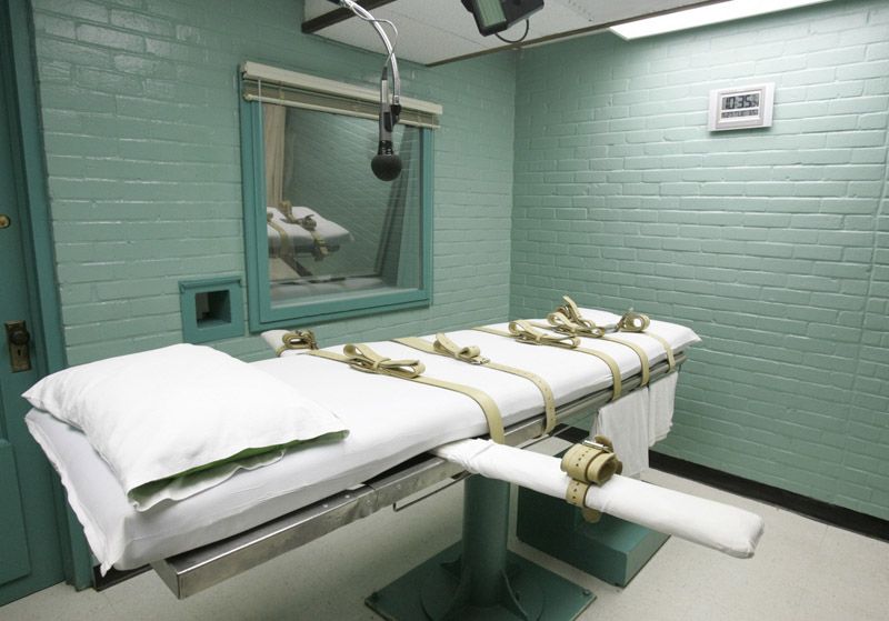 The Texas execution chamber in Huntsville. — Photograph: Pat Sullivan/Associated Press.
