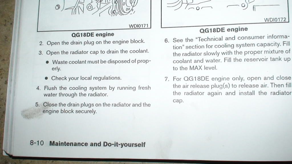 Nissan sentra coolant flush #3