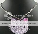 Hello Kitty Watch Necklace Purple  